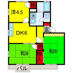 浜野駅 徒歩18分 1階の物件間取画像